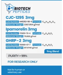 CJC-1295 (Mod GRF 1-29) & Ipamorelin & GHRP-2 Blend (9mg)